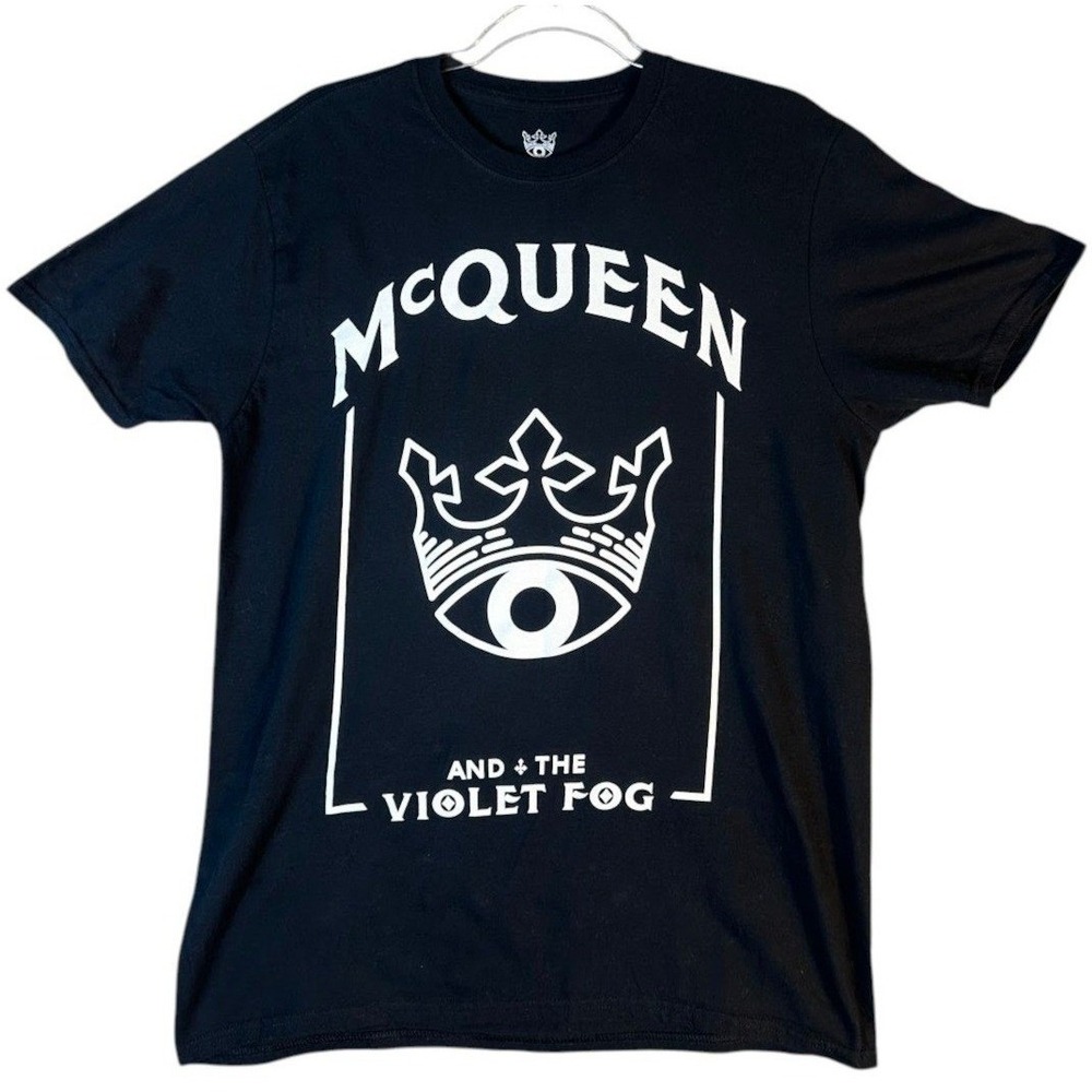 McQueen and the Violet Fog Gin Graphic T-Shirt Mens Large Black Tour Dates